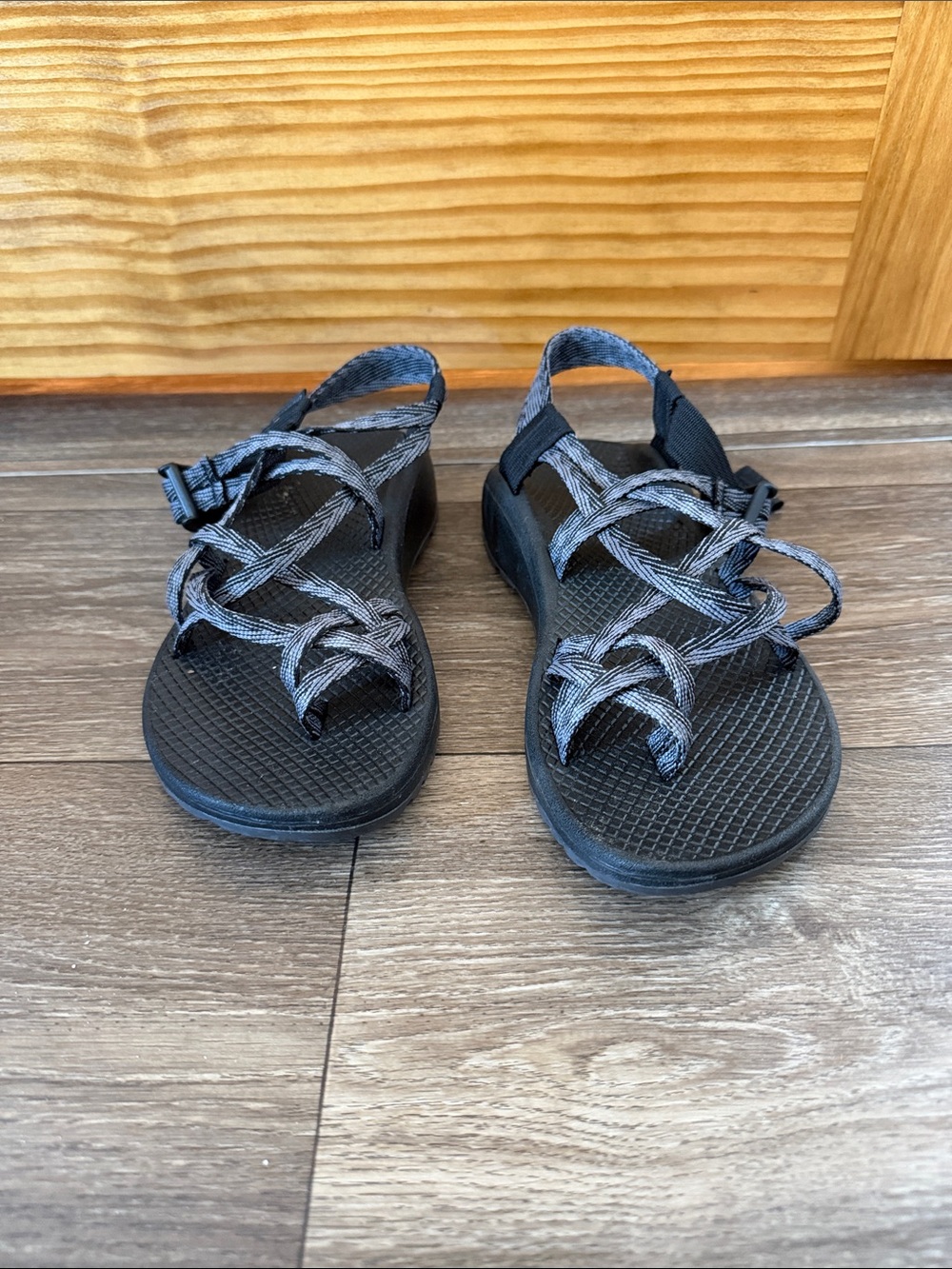 Women’s Chaco Black and Gray Adjustable Sandals- Size 7
